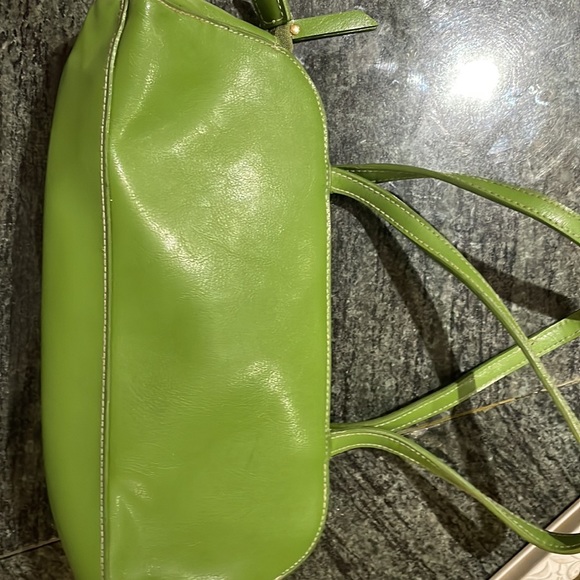 This is a beautiful green and gold mini Mcklien bag - Picture 9 of 10